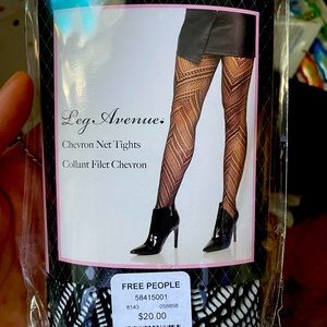 Free people chevron net tights